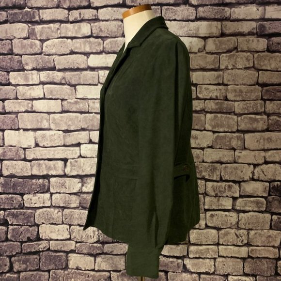 Karen Scott Green Fully Lined Jacket Size M - Picture 4 of 9